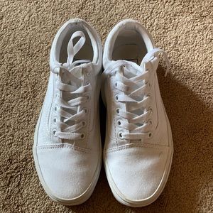 All white Vans